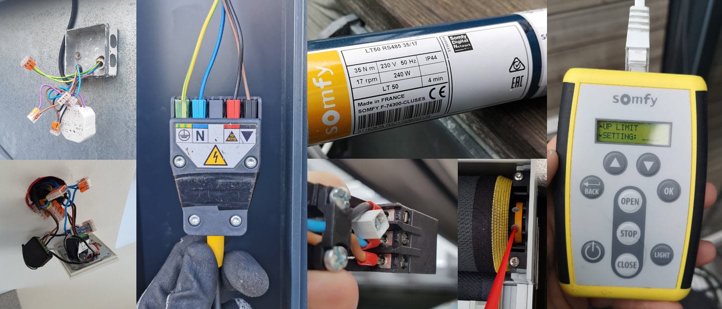 Somfy IO, WT, LT, LS og Geiger motorer - fjernstyring og smarthusstyring